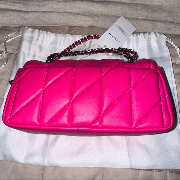 NWT Coach Quilted Tabby 20 Crossbody Bag in Dragonfruit - Picture 4 of 6